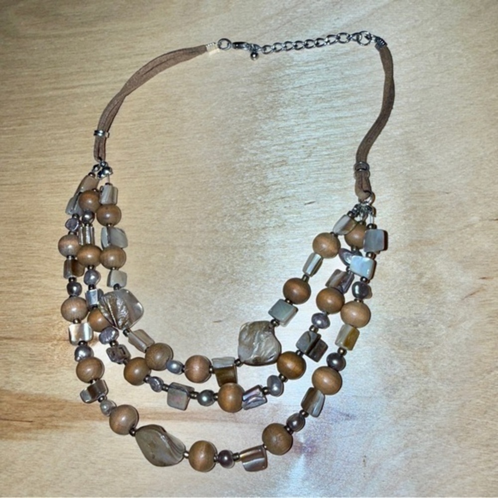 Multi-Layered Stone Beaded Necklace